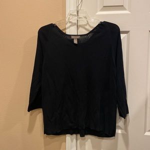 Valerie Separates Woman rayon/nylon blend 3/4 sleeve V-neck top